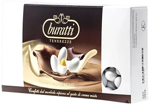 Buratti Confetti con Ripieno al Gusto di Creme Miste, Tenerezze Misto Creme…