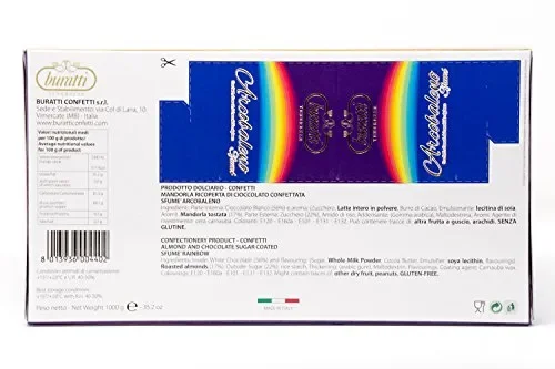 Buratti Confetti Multi Sapore e Multicolore, Tenerezze Sfumè Arcobaleno – 1000 g - immagine 2