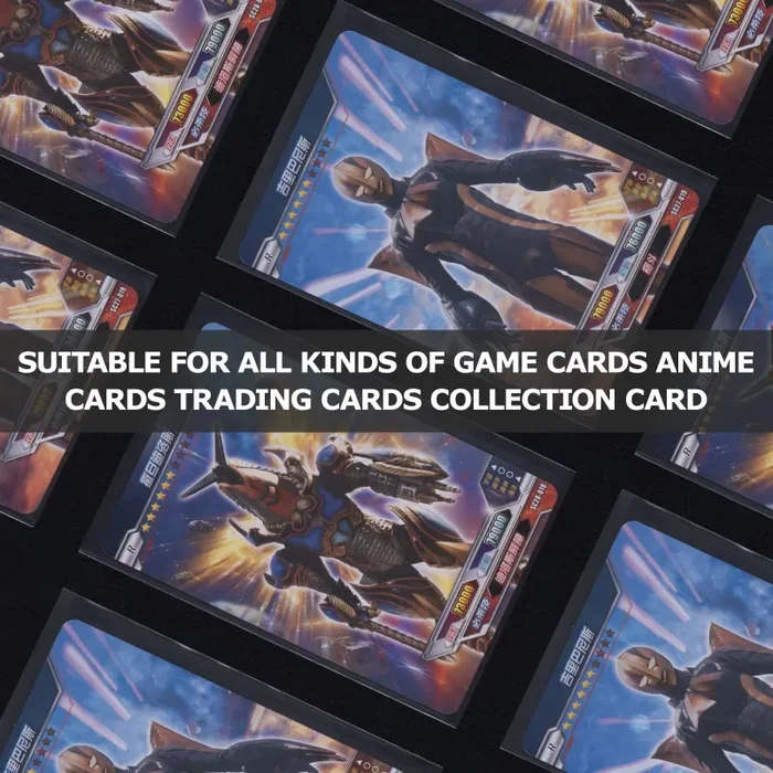 Buste Proteggi Carte, 500 Pezzi Trasparenti Bustine Carte 66 X 92 MM 0,1MM Tasche Vuote per Carte Da Collezione Pokemon Magic - immagine 3