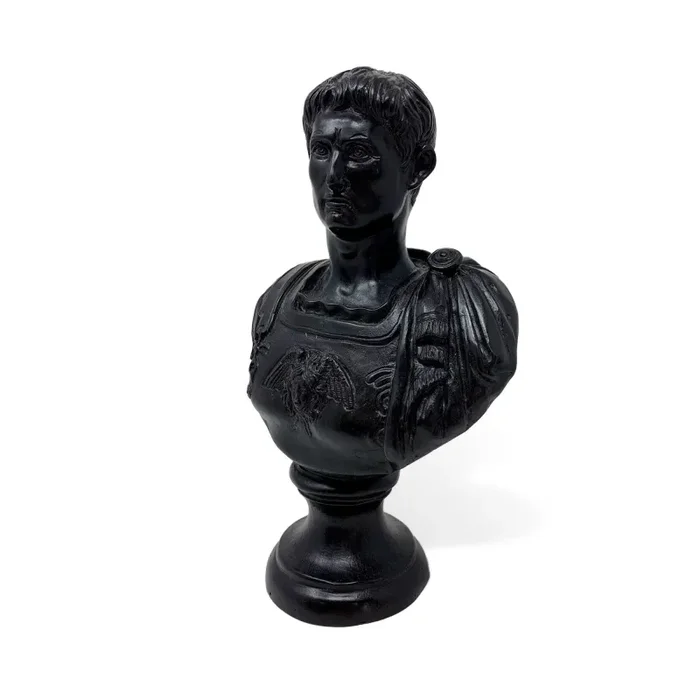Busto in Bronzo dell’Imperatore Romano Augusto - immagine 3