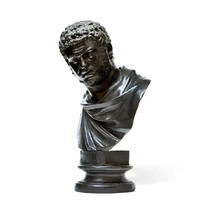 Busto in Bronzo dell’Imperatore Romano Caracalla - immagine 2