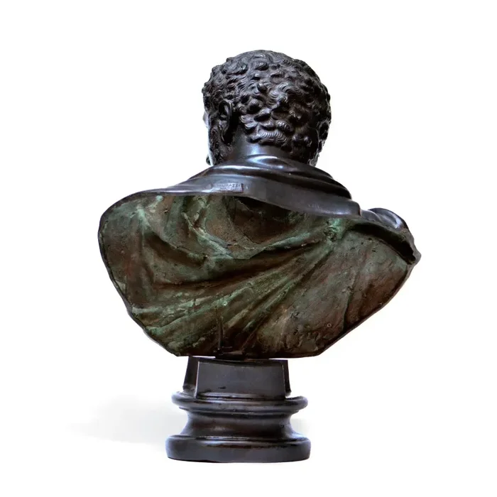 Busto in Bronzo dell’Imperatore Romano Caracalla - immagine 3