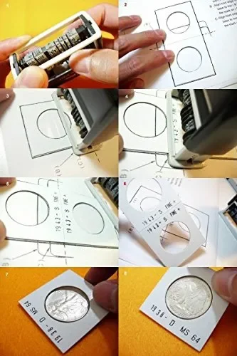 byou Cartoncini per Monete,Cardboard Coin Holder 100 pezzi 50 * 25mm+31.5mm - immagine 3