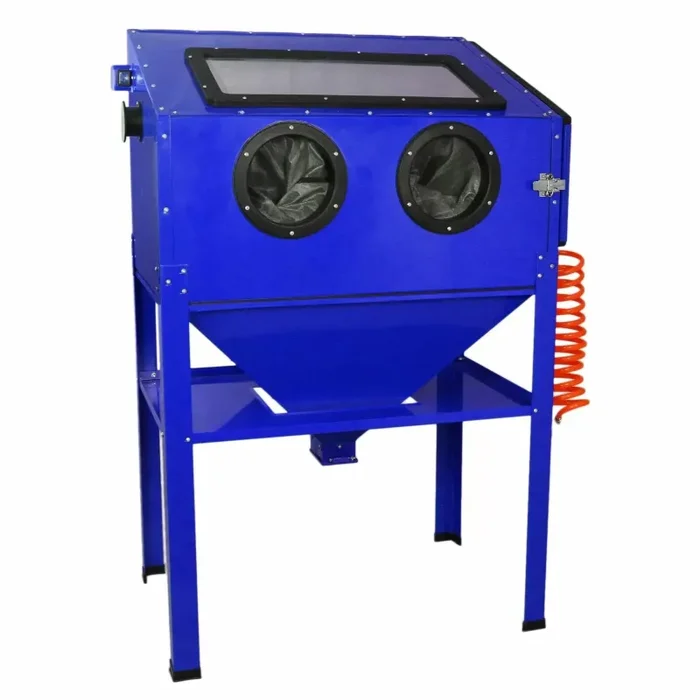 Cabina Sabbiatrice 138x89x56 cm 220L con Kit Accessori Blu Online - immagine 2