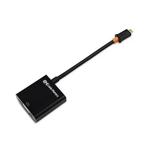 Cable Matters Adattatore da micro HDMI a VGA (convertitore Micro HDMI, Nero - immagine 2