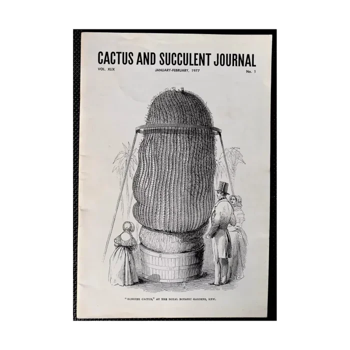 Cactus and Succulent Journal No.1 vol. XLIX Jan-Feb, 1977