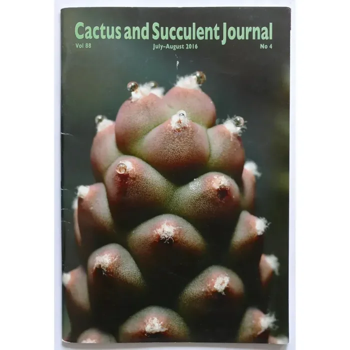 Cactus and Succulent Journal No.4 Vol 88 July-August 2016 Online ora
