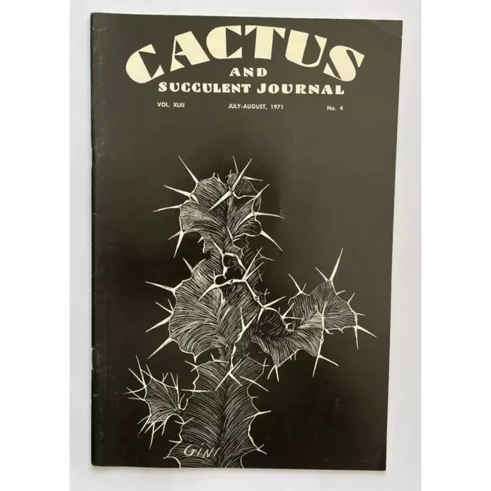 Cactus and Succulent Journal No.4 vol. XLIII July-August 1971 Online ora