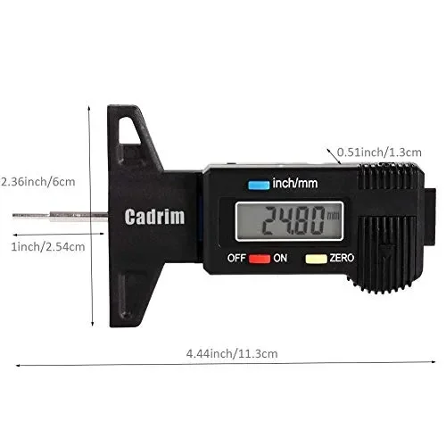 Cadrim Pneumatici Manometro e Profilo Coltello con Calibro del Battistrada - immagine 2