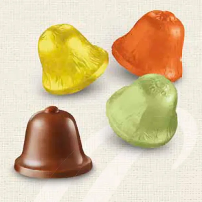 Caffarel Campanelle Colori Assortite Cioccolato Fondente e Nocciole 1 Kg