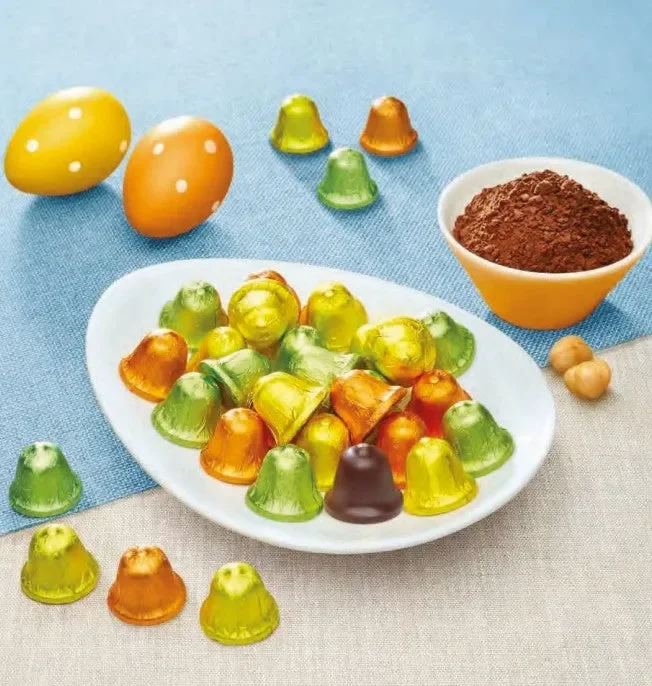 Caffarel Campanelle Colori Assortite Cioccolato Fondente e Nocciole 1 Kg - immagine 2