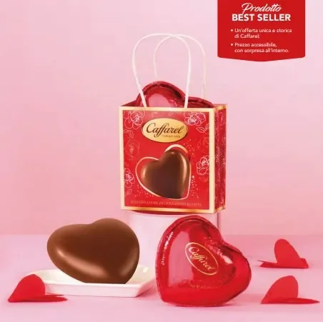 Caffarel Cuore Cavo Piccolo Cioccolato al Latte 75 Gr con Sorpresa - immagine 2