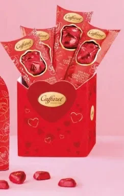 Caffarel Rosa San Valentino con Mini Cuori Cioccolato al Latte 36 Gr 1 Pz Moda