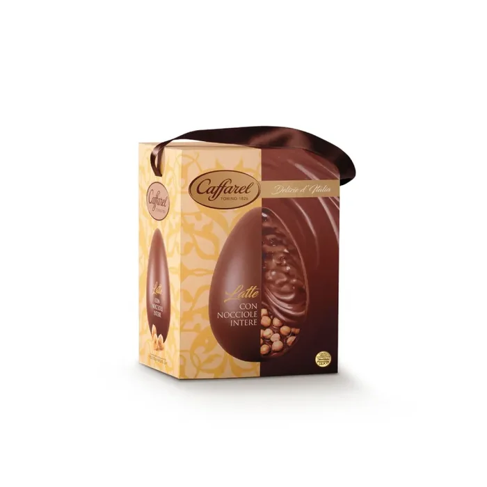 Caffarel Uovo Delizie d’Italia Ass. Cioccolato al Latte o Fondente o Bianco con Nocciole 530 Gr 1 Pz