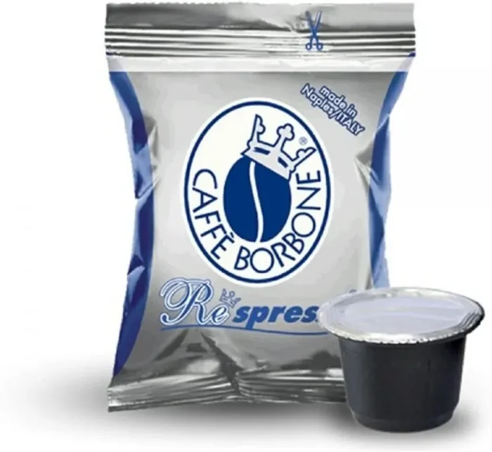 CAFFÈ BORBONE Capsule Respresso Miscela Blu, Compatibile Con Nespresso – 1000 G, Caffé, 200 Unità