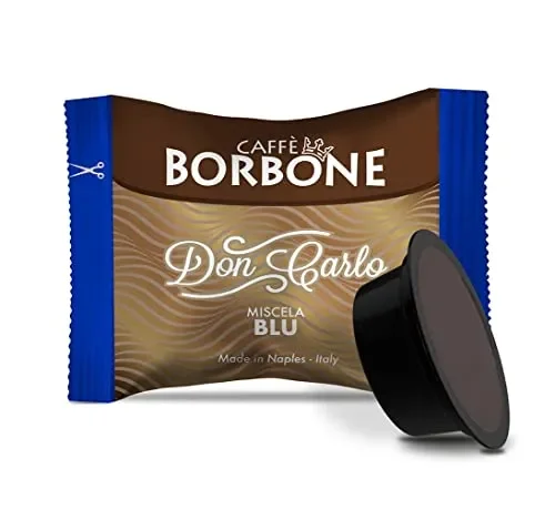 Caffè Borbone Don Carlo, Miscela Blu – 100 Capsule, Compatibili con Macchine Lavazza