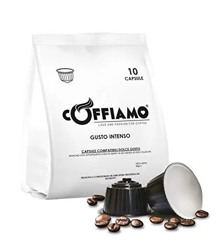 Caffè Coffiamo 100 Capsule Compatibili con 10 Unità (Confezione da 10)