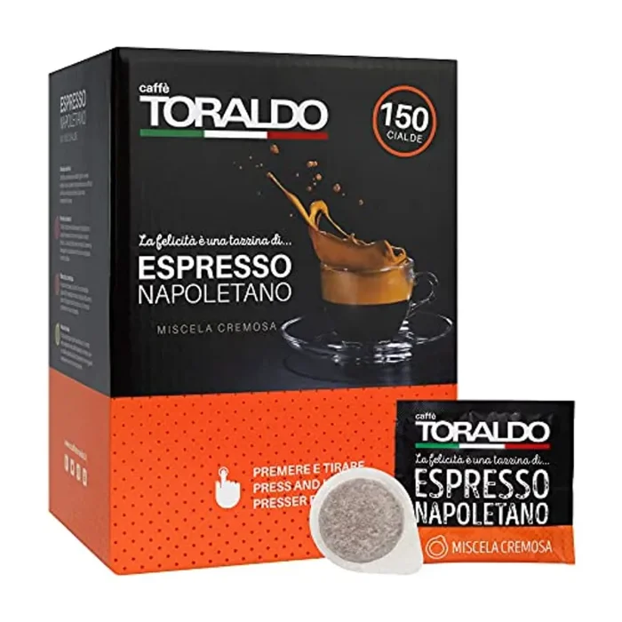 Caffè Toraldo Miscela Cremosa 150 Cialde, 1080 g