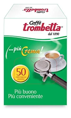 Caffè Trombetta, in Cialda ESE, Più Crema – 50 Cialde