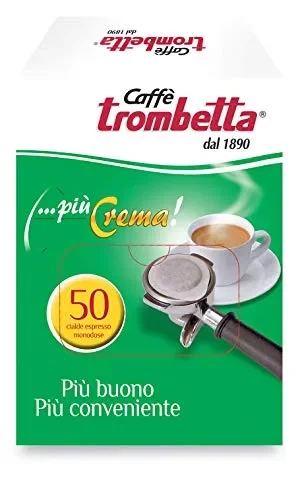 Caffè Trombetta, in Cialda ESE, Più Crema – 50 Cialde - immagine 2