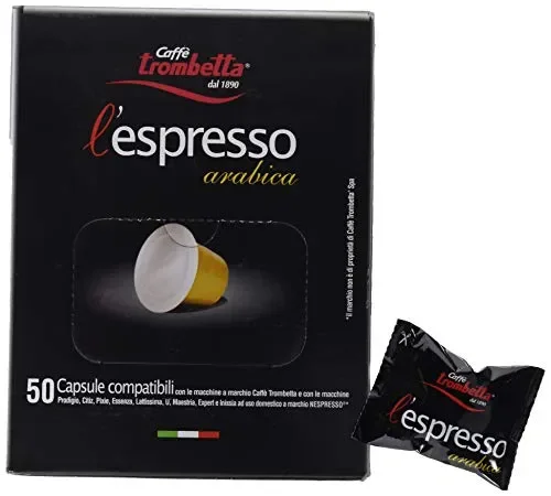 Caffè Trombetta L’Espresso Arabica – Confezione da 50 Capsule