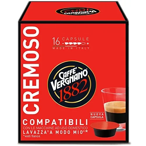Caffè Vergnano 1882 Capsule Compatibili Lavazza A Modo Mio, Cremoso -…