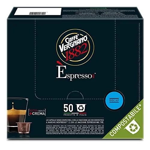 Caffè Vergnano 1882 Èspresso Capsule Compatibili Decaffeinato