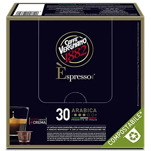 Caffè Vergnano 1882 Èspresso Capsule Compatibili Nespresso, Arabica -…