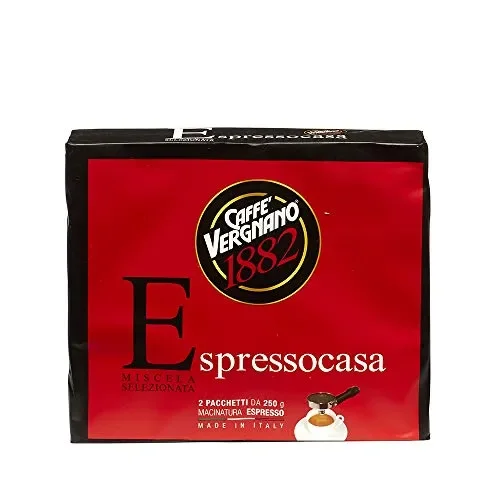Caffè Vergnano 1882 Macinato Espressocasa – 8 confezioni da 500 gr…
