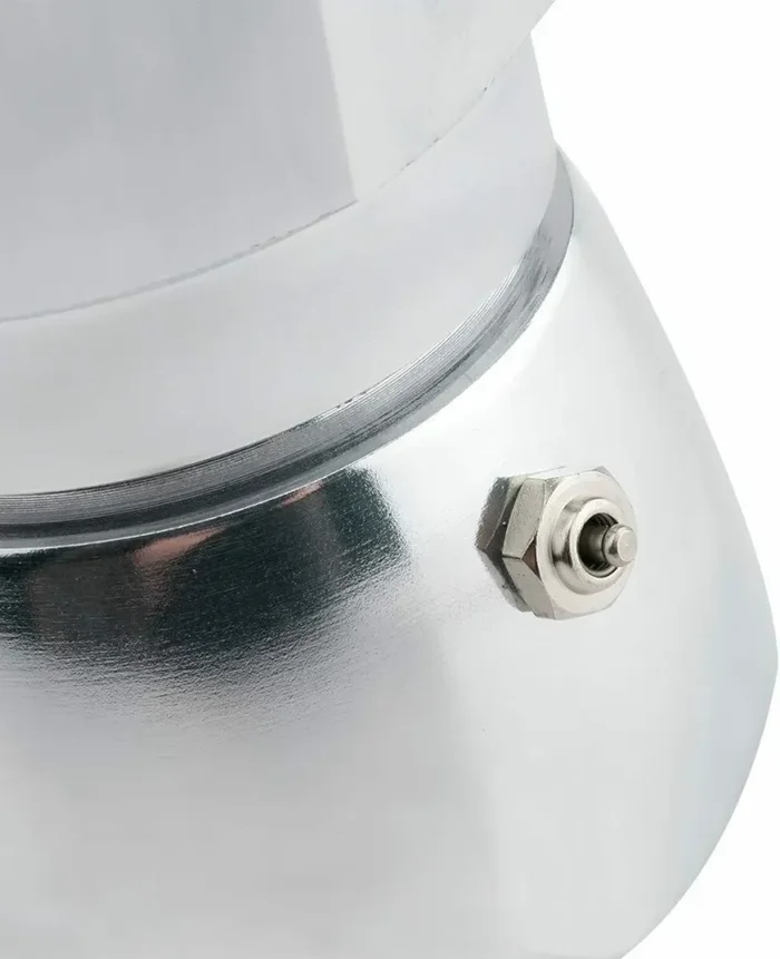 Caffettiera da 2 tazze in alluminio da 80 mm per caffè con doppia crema, 90 ml - immagine 3