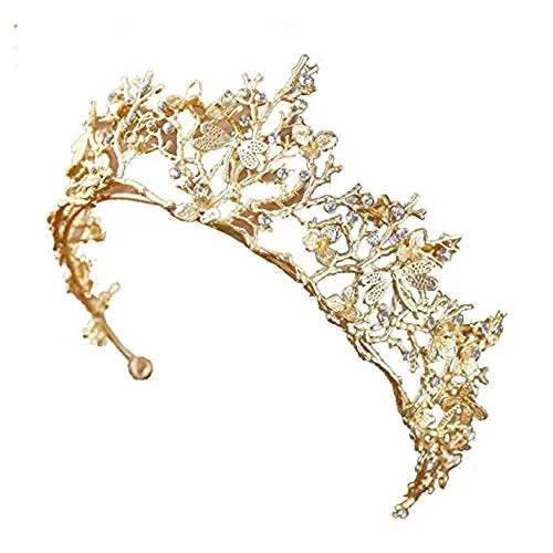 CAILI Corona,Wedding Tiara,Tiara di Sposa Principessa Corona,Tiara Elegante… - immagine 2