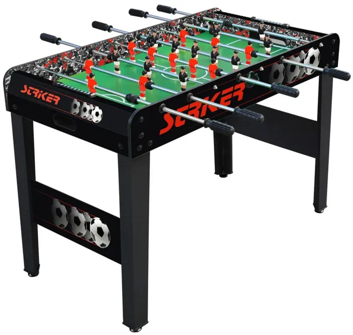 Calciobalilla con Aste Telescopiche 115×60,4×79,5 cm Striker Nero Online