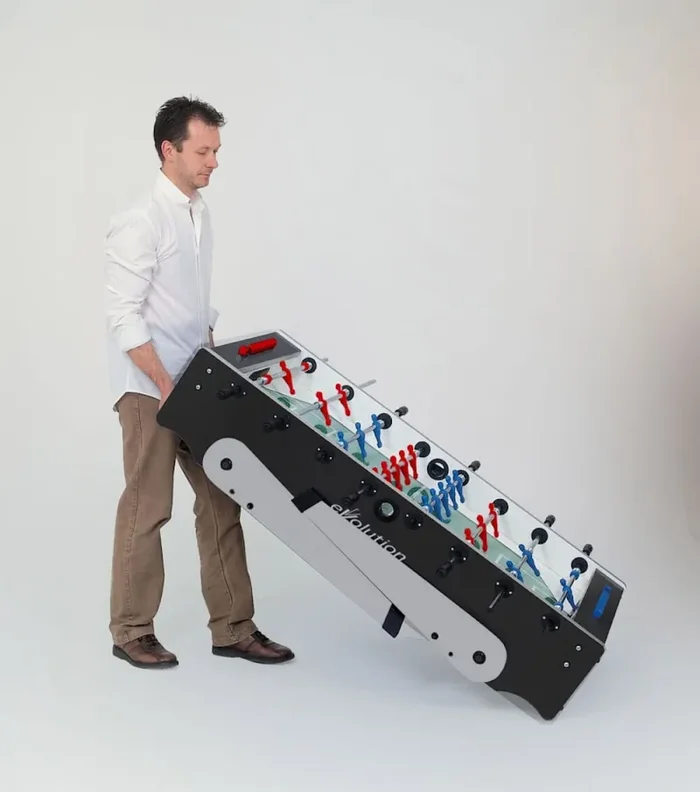 Calciobalilla in Mdf con Aste Rientranti e Gambe Pieghevoli Garlando Foldy Evolution Moda - immagine 2