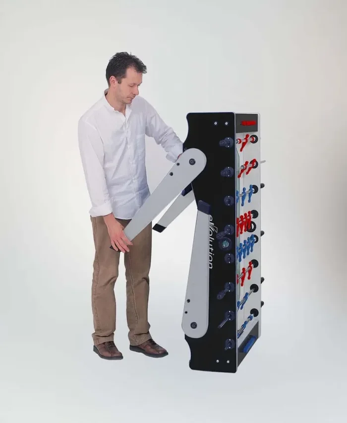 Calciobalilla in Mdf con Aste Rientranti e Gambe Pieghevoli Garlando Foldy Evolution Moda - immagine 3