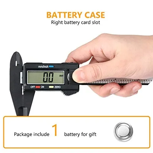 Calibro Digitale Elettronico 0-6 Inch/Strumento di Misura Dimensionale 150… In saldo - immagine 2