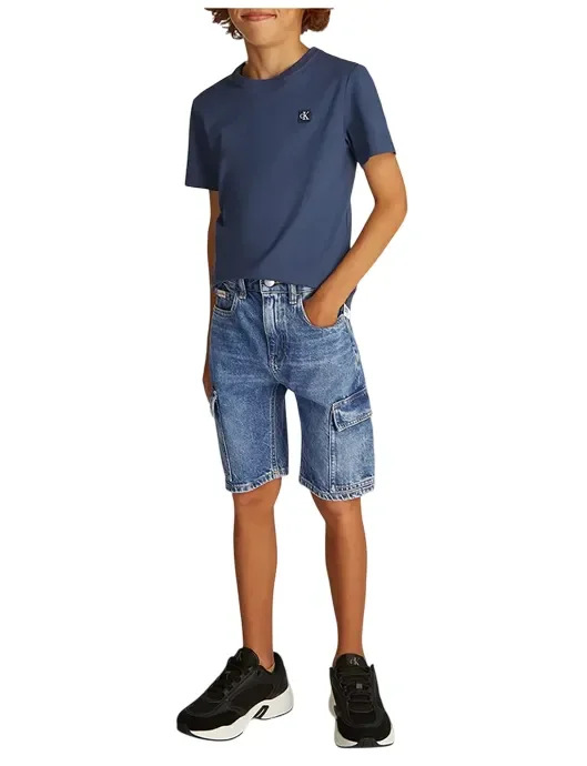 Calvin Klein Jeans shorts in jeans bambino art IB0IB02430