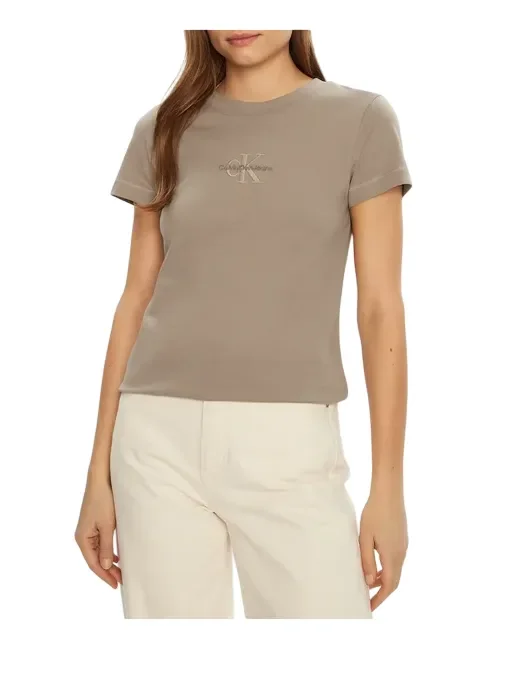 Calvin Klein Jeans T-shirt Monologo donna art J20J223563 Slim Fit