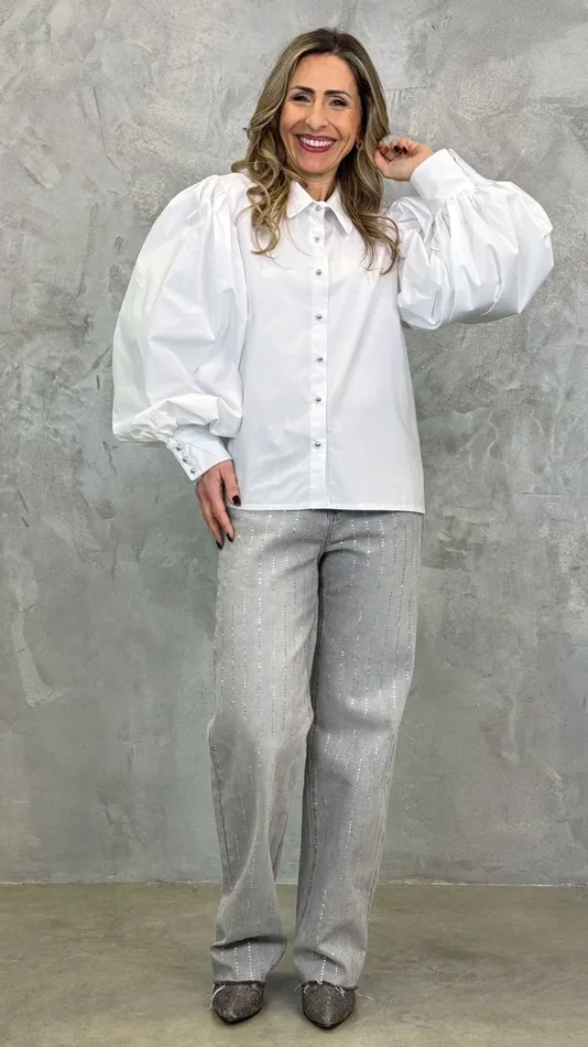 CAMICIA CON MANICA A PALLONCINO Vendita online