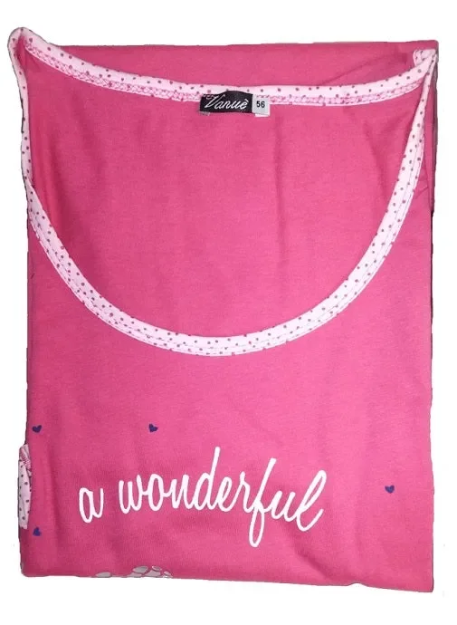 Camicia Da Notte Donna Estivo Vanuè Art SV2569 Colore a scelta Misura a scelta - immagine 3