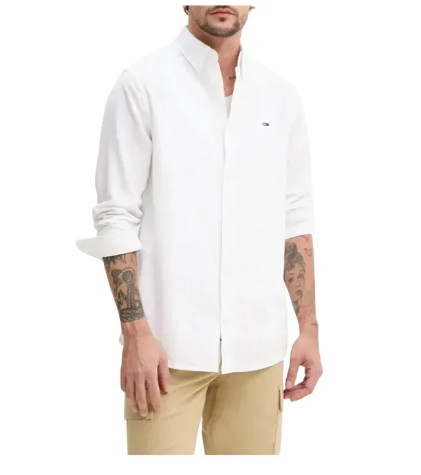 Camicia di lino Tommy Hilfiger art DM0DM20875 Online ora