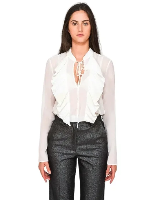 Camicia donna Patrizia Pepe art 2C1292/A3ZQ colore bianco misura a scelta Vendita online