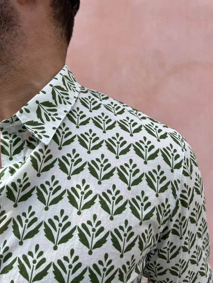 CAMICIA FANTASIA FOGLIE - immagine 2