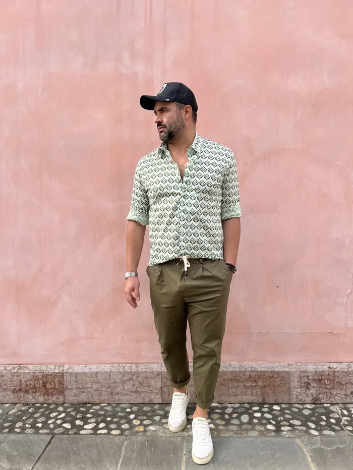 CAMICIA FANTASIA FOGLIE - immagine 3