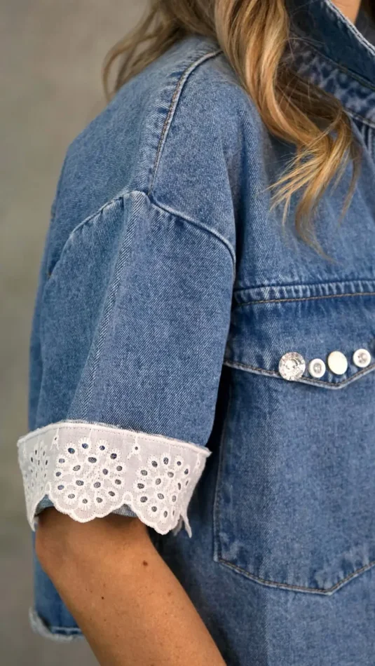 CAMICIA JEANS MEZZA MANICA - immagine 3