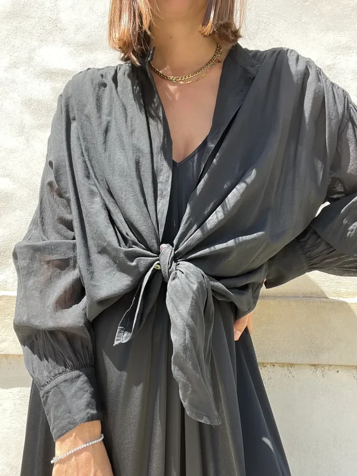 CAMICIA MUSSOLA CON NODO - immagine 2