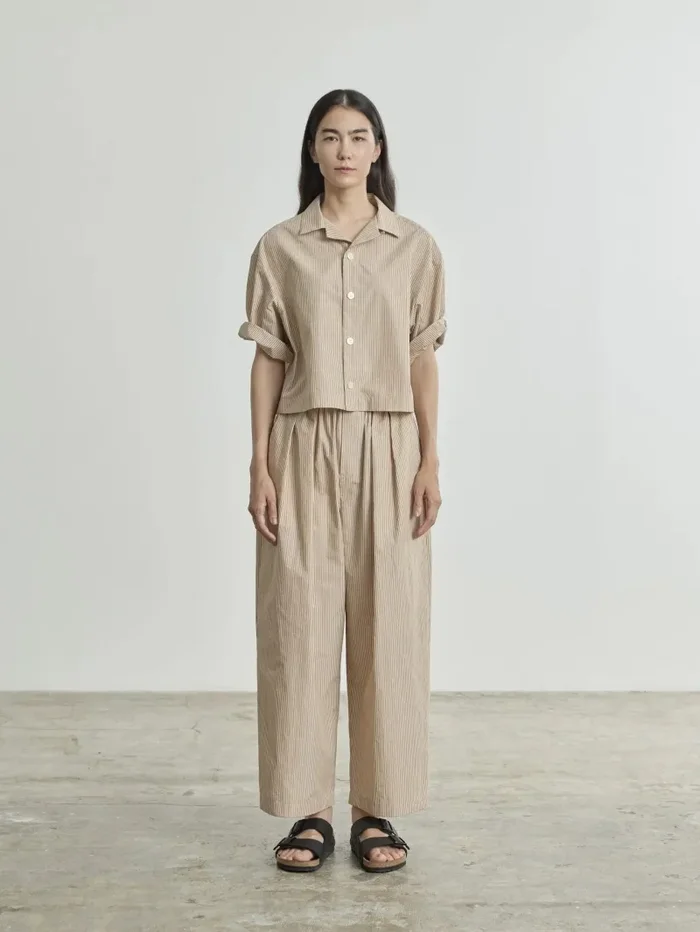 Camicia Roma-W Beige/Stripes – Nicholson&Nicholson