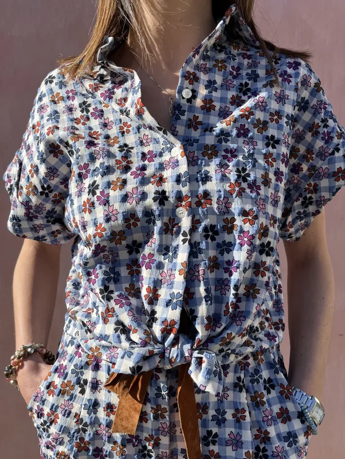 CAMICIA STAMPA FIORI DIXIE - immagine 2