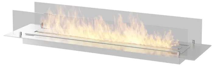 Camino a Bioetanolo da Incasso 120×32 cm Insert 1200 in Acciaio Inox