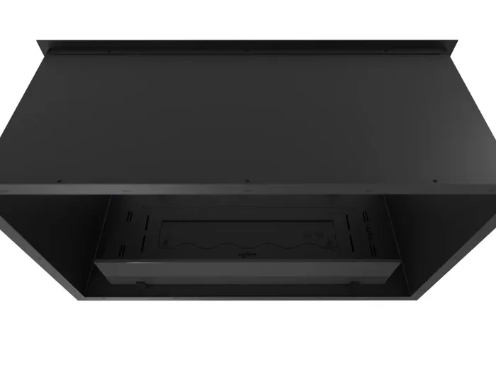 Camino a Bioetanolo da Incasso 83,5×58,5×35 cm Bifacciale 2 Side 800 Slim Nero con Vetro - immagine 3