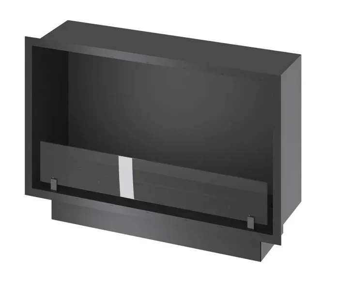 Camino a Bioetanolo da Incasso 84,4×59,4×25 cm Inside 800 Slim Nero con Vetro - immagine 3